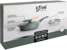 patelnia-5five-d28cm-zielony-odlew-aluminiowy