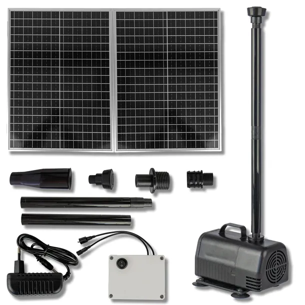 MOCNA POMPA SOLARNA 70W DO OCZKA WODNEGO NA DZIAŁKĘ SP800 panel 2800 L/H