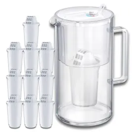 dzbanek-filtrujacy-szklany-aquaphor-nord-25l-10-wklady-a5-350l-bialy