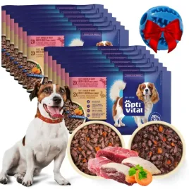 mokra-karma-dla-doroslych-psow-optivital-kaczka-wolowina-mix-w-sosie-60x85g