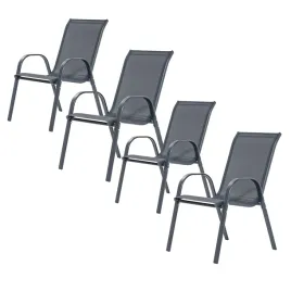 krzesla-ogrodowe-na-taras-balkon-do-stolu-metalowe-szare-egonomiczne-4-szt