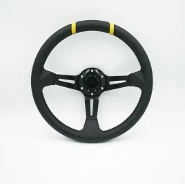 kierownica-sportowa-35-cm-czarna-2-zolte-paski-pvc-sportowa-offset-90mm