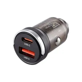 ladowarka-12-24v-usb-18w-usb-c-pd-33w-z-pierscieniem-przezroczysta-czarna