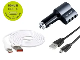 ladowarka-12-24v-3xusb-max-5-1a-gniazdo-zapalniczki-kabel-micro-usb