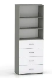 szafa-biurowa-szara-biale-fronty-do-salonu-3-polki-215x60x40-cm-na-ksiazki
