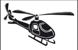 naklejka-helikopter-cywilny-kolor-czarna-100x60mm