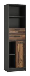 nubi-wysoki-waski-regal-1d-2s-nubr01-meble-wojcik-ciemny-grafit-56-x-196