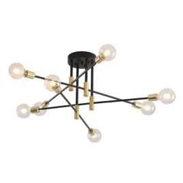 lampa-sufitowa-wiszaca-zyrandol-modna-gold-black
