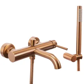 bateria-wannowa-scienna-dluga-wylewka-rea-lungo-brush-copper-ze-sluchawka