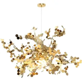 lampa-sufitowa-wiszaca-gold-zlota-liscie-ekstrawagancka-metal