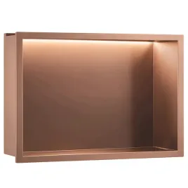 polka-wnekowa-led-45x30x10-rea-miedz-szczotkowana-podswietlana-nierdzewna