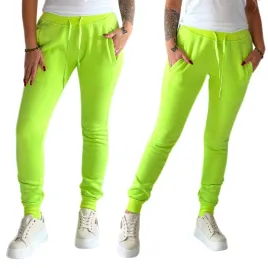 spodnie-dresowe-damskie-limonkowe-sciagacz-w-pasie-sportowe-wygodne-s