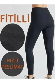 legginsy-damskie-czarne-z-prazkowanej-tkaniny-wysoki-stan-l-5ia