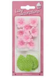 rosedecor-milki-cukrowe-rozowe-z-zielonymi-liscmi-13-szt
