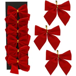 kokardki-welurowe-55x5cm-czerwone-kpl-6szt