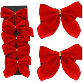 kokardki-welurowe-85x9cm-czerwone-kpl-5szt-kaemingk-374172