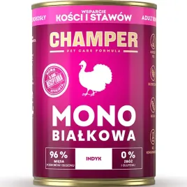 karma-mokra-dla-psa-monobialkowa-champer-kosci-i-stawy-indyk-400g