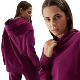 bluza-dresowa-damska-z-kapturem-fioletowa-4f-wss24-tswsf0955