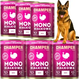 karma-mokra-dla-psa-monobialkowa-champer-kosci-i-stawy-indyk-6x400g