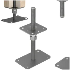 podstawa-slupa-regulowana-gwintowana-100x160x250-m20