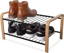 organizer-regal-na-buty-stojak-2-poziomowy-47x30cm-kolor-czarny-i-drewniany
