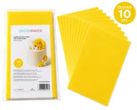 decorpaper-papier-waflowy-cienki-zolty-a4-03-mm-10-szt