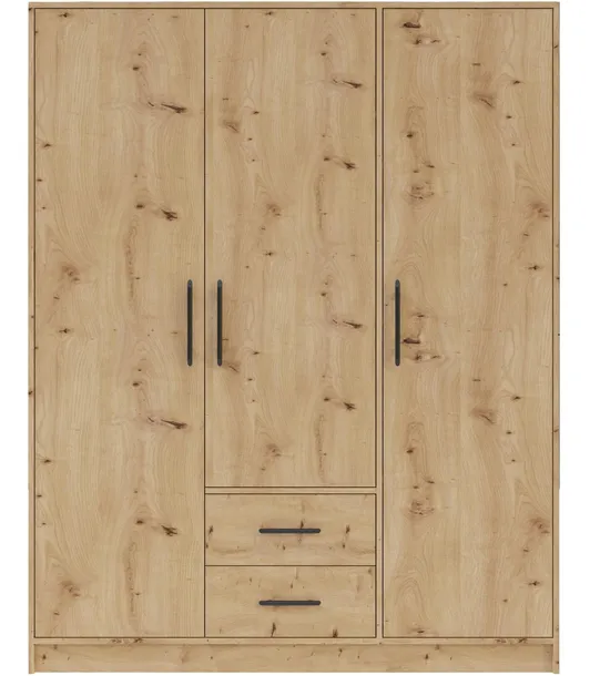 szafa-uchylna-meblar-smart-150-cm-dab-artisan-trzydrzwiowa-2-szuflady-kolor-frontow-dab-artisan