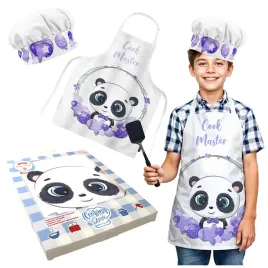 fartuszek-dzieciecy-fartuch-do-kuchni-czapka-panda-prezent-dzien-dziecka