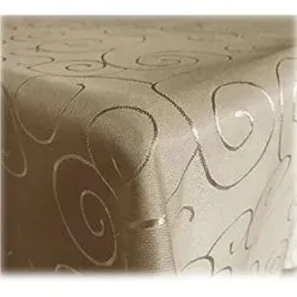 obrus-z-haftem-110x110-cm-elegancki-polyskujacy-polieste-kolor-brazowy