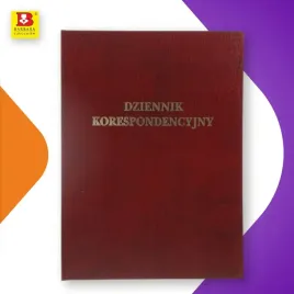 dziennik-korespondencyjny-barbara-a4-300-kartek-bordowa