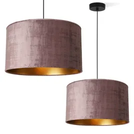 lampa-wiszaca-sufitowa-zyrandol-z-abazurem-welurowym-rozowo-zloty-do-salonu