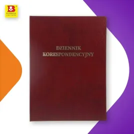 dziennik-korespondencyjny-barbara-a4-96-kartek-bordowy