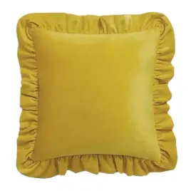 poszewka-dekoracyjna-gladka-z-falbana-welur-40x40-zolta