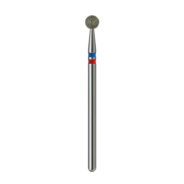 Formula Profi Frez do paznokci Diamentowy Kulka 4.0mm (blue+red) Premium 001.040.B+R manicure pedicure