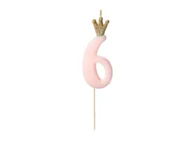 swieczka-urodzinowa-partydeco-cyfra-6-jasnorozowa-95-cm