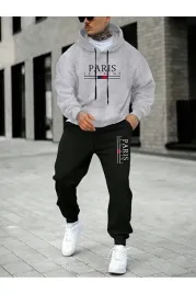 dres-meski-komplet-z-kapturem-szary-melanz-czarny-spodnie-l-5ia
