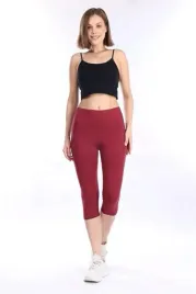 legginsy-damskie-trzy-czwarty-gladkie-bordowe-s-5ia