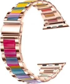 pasek-dla-apple-watch-42-45mm-metal-zywica-elegancka-bransoleta