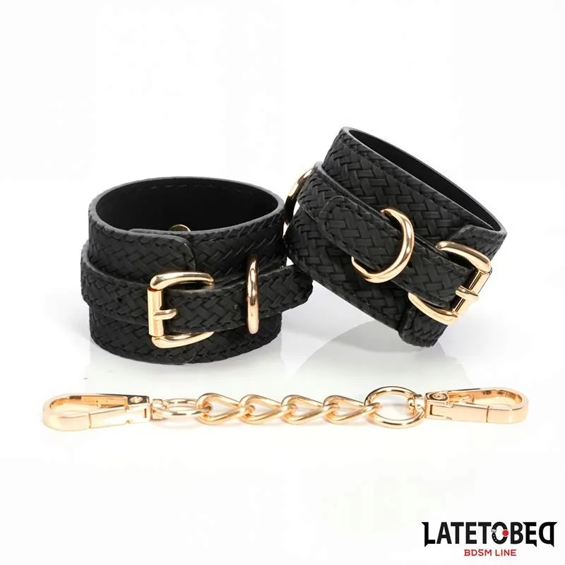 weaving-patterns-ankle-cuff-golden-chain