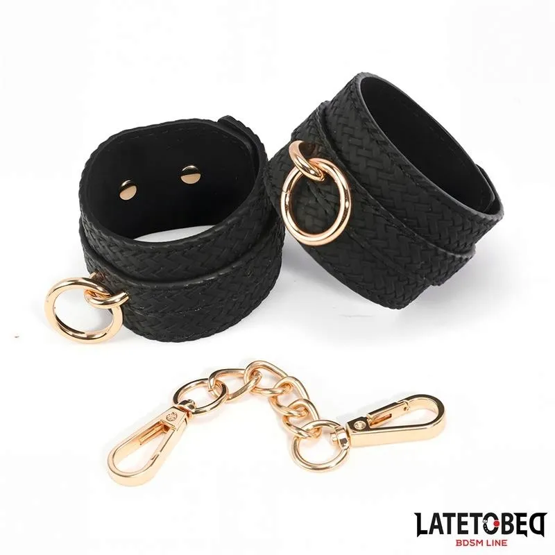 weaving-patterns-ankle-cuff-golden-chain