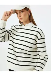 koton-bluza-damska-w-paski-z-gladka-faktura-bez-kaptura-xl-5ia
