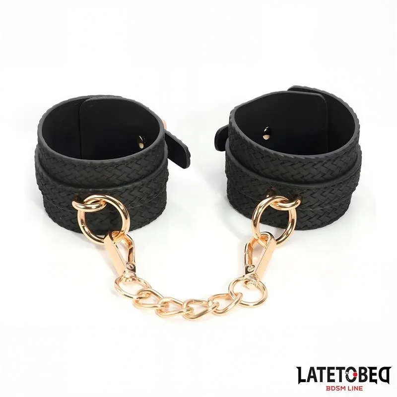 weaving-patterns-ankle-cuff-golden-chain