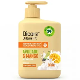 dicora-urban-fit-nawilzajace-mydlo-do-rak-awokado-mango-witamina-e-500ml
