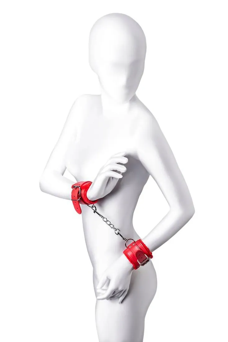 anonymo-handcuffs-pu-leather-red-27-cm