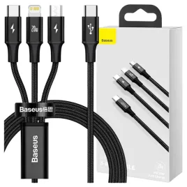 kabel-usb-3w1-baseus-rapid-series-micro-usb-lightning-usb-c-20w-1-5m