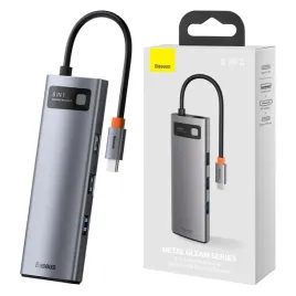 hub-8w1-baseus-metal-gleam-series-usb-c-do-3x-usb-3-0-hdmi-usb-c-pd