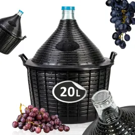 balon-na-wino-20l-cydr-w-koszu-gasior-do-wina-20-l-butla-grube-szklo