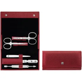 zwilling-classic-inox-zestaw-do-manicure-czerwone-skorzane-etui-5-elemen