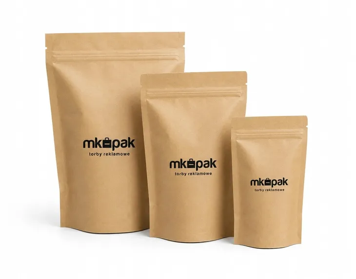 Doypack z Twoim logo nadrukiem EkO KRAFT 100ml 85x50x145mm 100szt