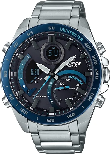 Zegarek męski Casio EDIFICE Premium Bluetooth Sync LCD Chrono Tough Solar